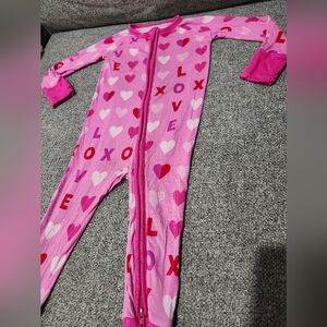 Little Sleepies Valentine Zippie 6-12 Months